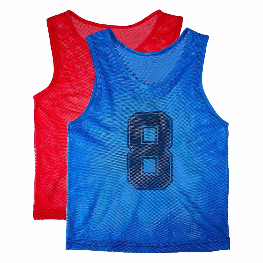 Numbered Mesh Training Bibs without Piping